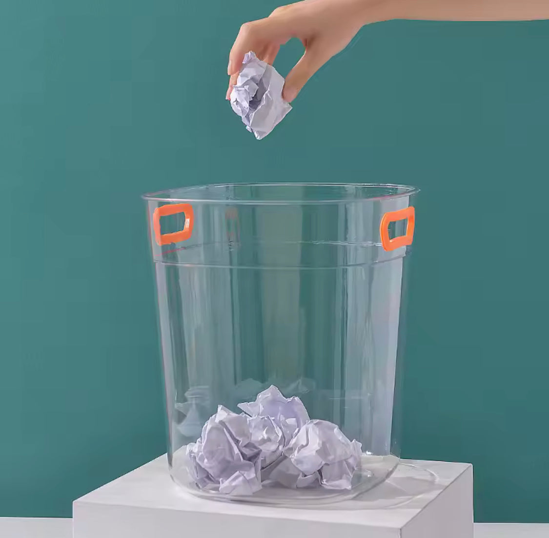 Acrylic Waste Paper Bin, Acrylic Office Dustbin, Kitchen Bathroom Trash Collector, Household Trash Solution, Room New Style Dustbin Acrylic Waste Paper Bin, Acrylic Office Dustbin, Kitchen Bathroom Trash Collector, Household Trash Solution, Room New Style Dustbin